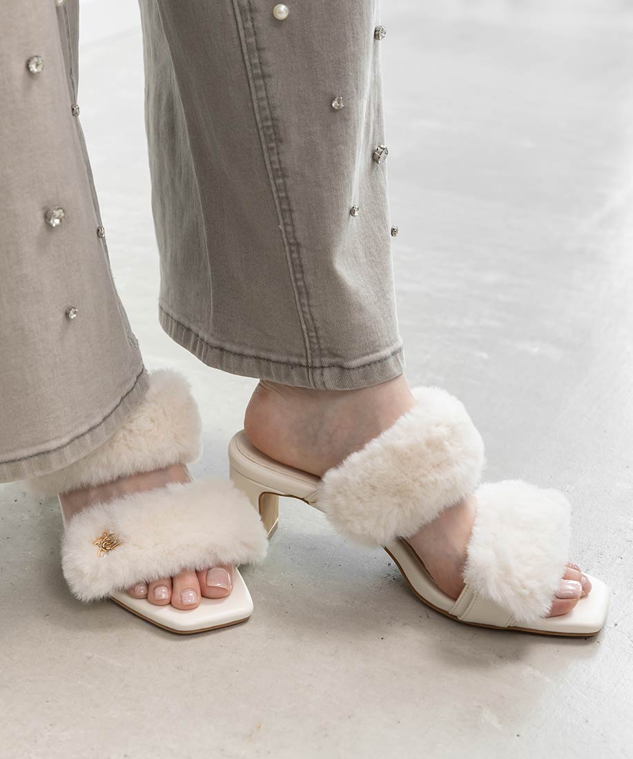 3WAYファーベルトミュールサンダルRANDA公式サイト