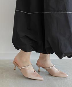 SALE】パール×ビジューミュールパンプス｜RANDA公式サイト