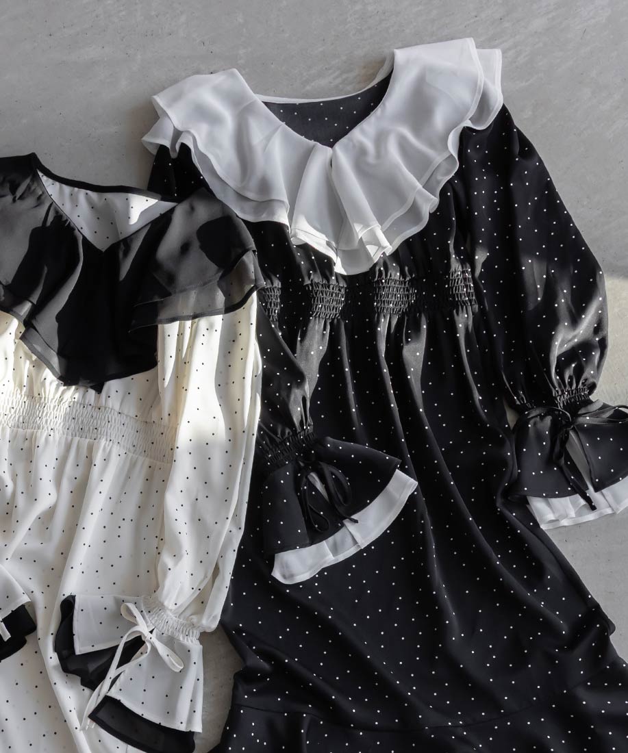 SALE】ラッフルカラーフリルシフォンワンピースRANDA公式サイト