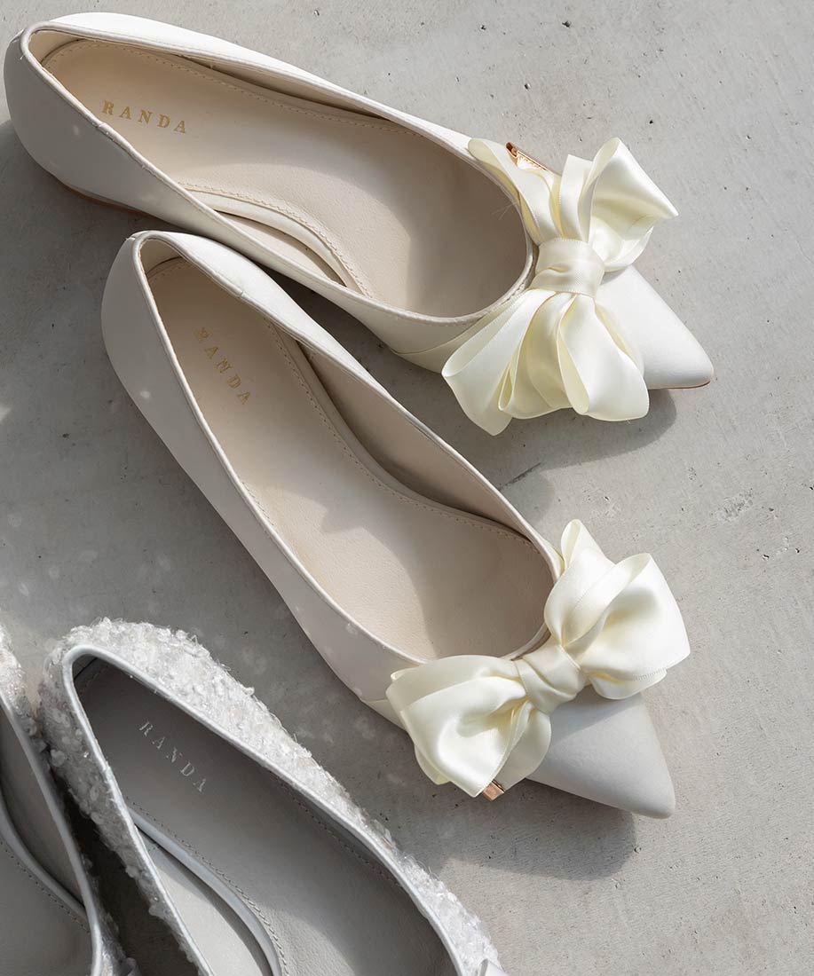 リボンデザインフラットシューズRANDA公式サイト