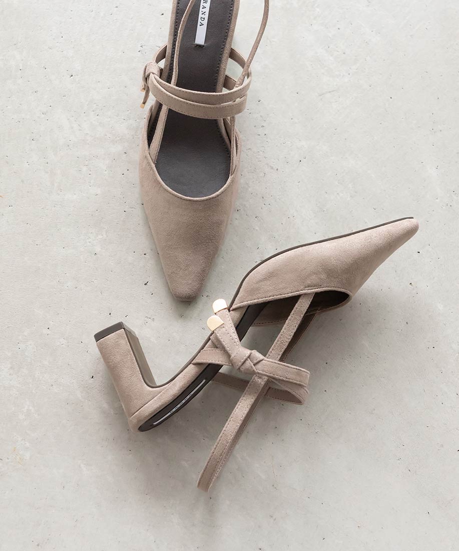 リボンモチーフストラップパンプスRANDA公式サイト