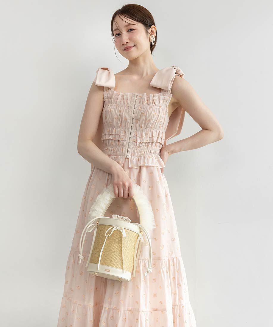 2WAYチュールフリルハンドルカゴバッグRANDA公式サイト