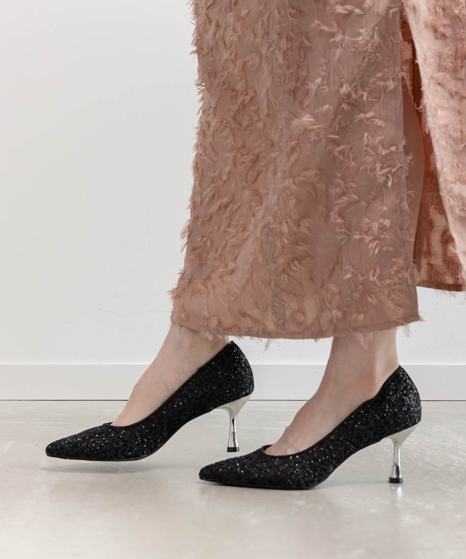 グリッターチュールパンプスRANDA公式サイト