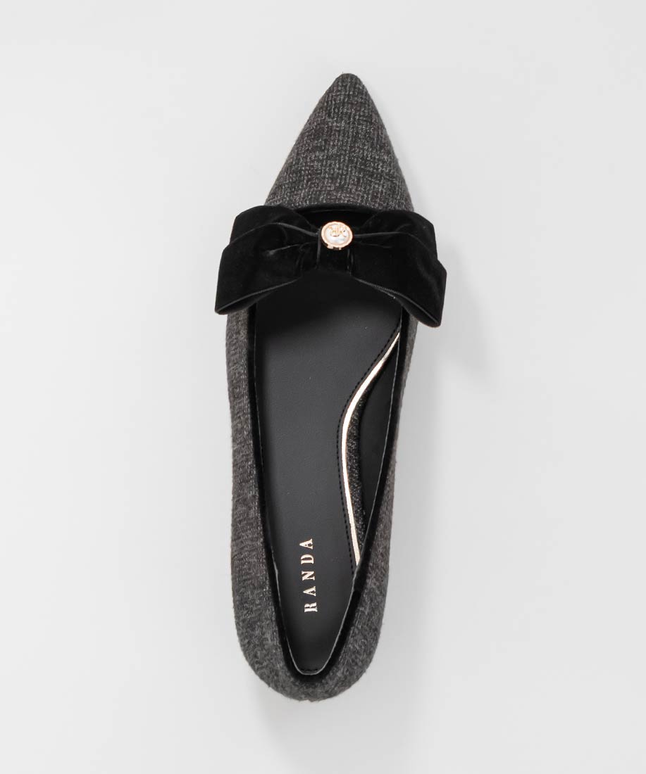 SALE】ベロアリボンクラシカルフラットパンプスRANDA公式サイト