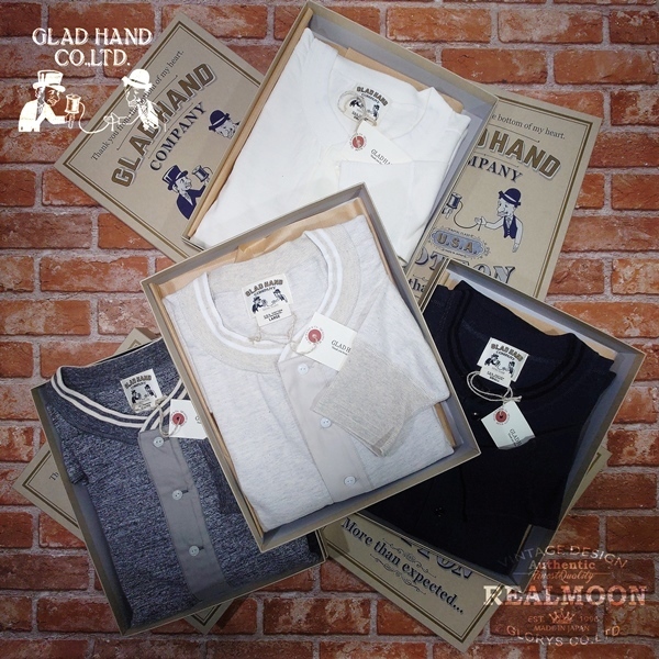 GHR08 グラッドハンド GLADHAND &Co. LS TEE H/N POCKET ROYAL REAL