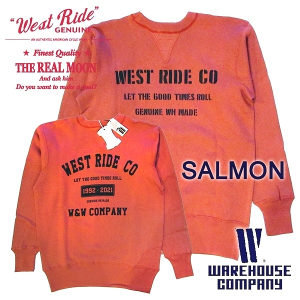 SWT30TH01 ウエストライド WEST RIDE×WAREHOUSE 30TH SWEAT REAL MOON