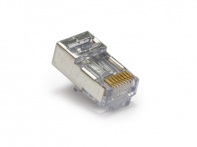 Platinum 105022 EZ-RJ45 STP Cat5e/6 Connector Ext. Ground. 100pc