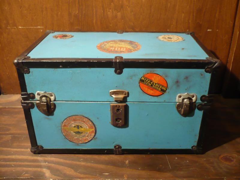 アンティークトランクケース 旅行カバン スーツケース 人形ケース