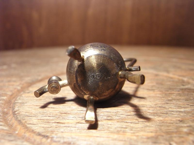 イタリア製真鍮ポット置物、ミニチュアポット、ドールハウス小物 LCM 4928