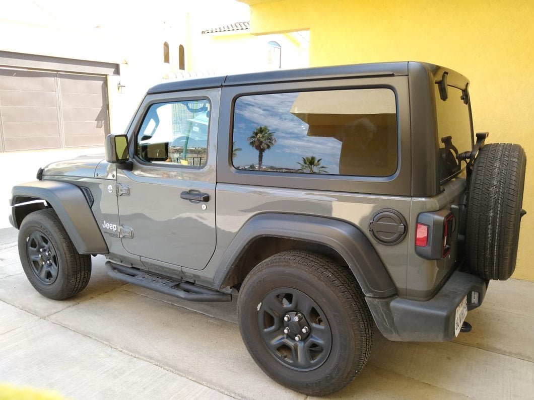 RedRock Fuel Filler Door Cover; Matte Black (18-25 Jeep Wrangler