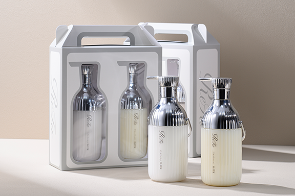 人気のシャンプーとトリートメントをセットにした「ReFa MILK PROTEIN