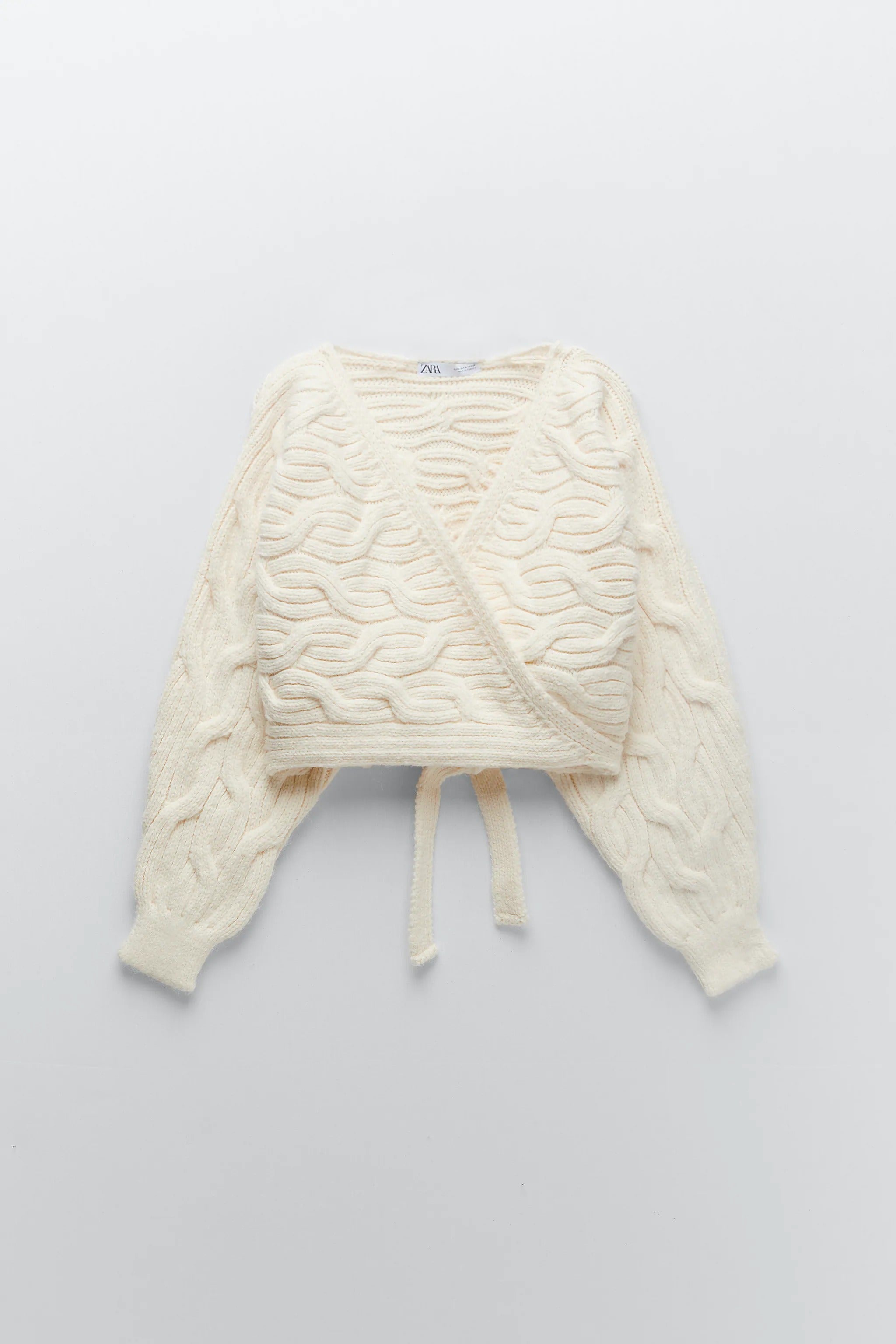Zara + Cable-Knit Cardigan