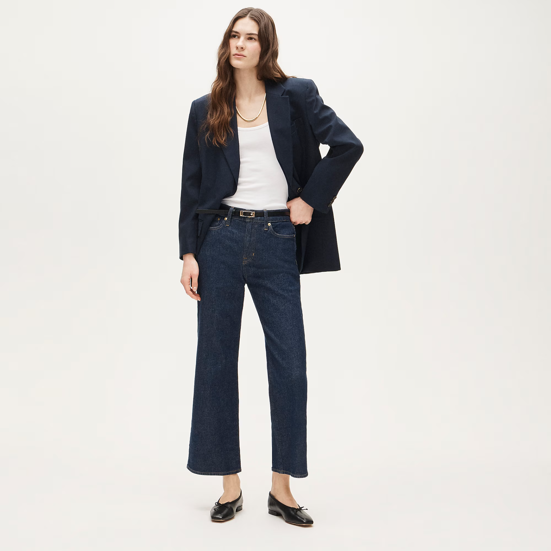 The Frankie Shop + Hailey High-Rise Denim Cargo Pants