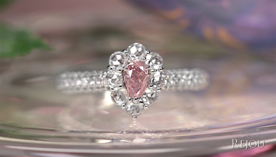 ピンクダイヤモンド 0.24ct/FIP/I1 ローズカットダイヤモンド 0.3ct