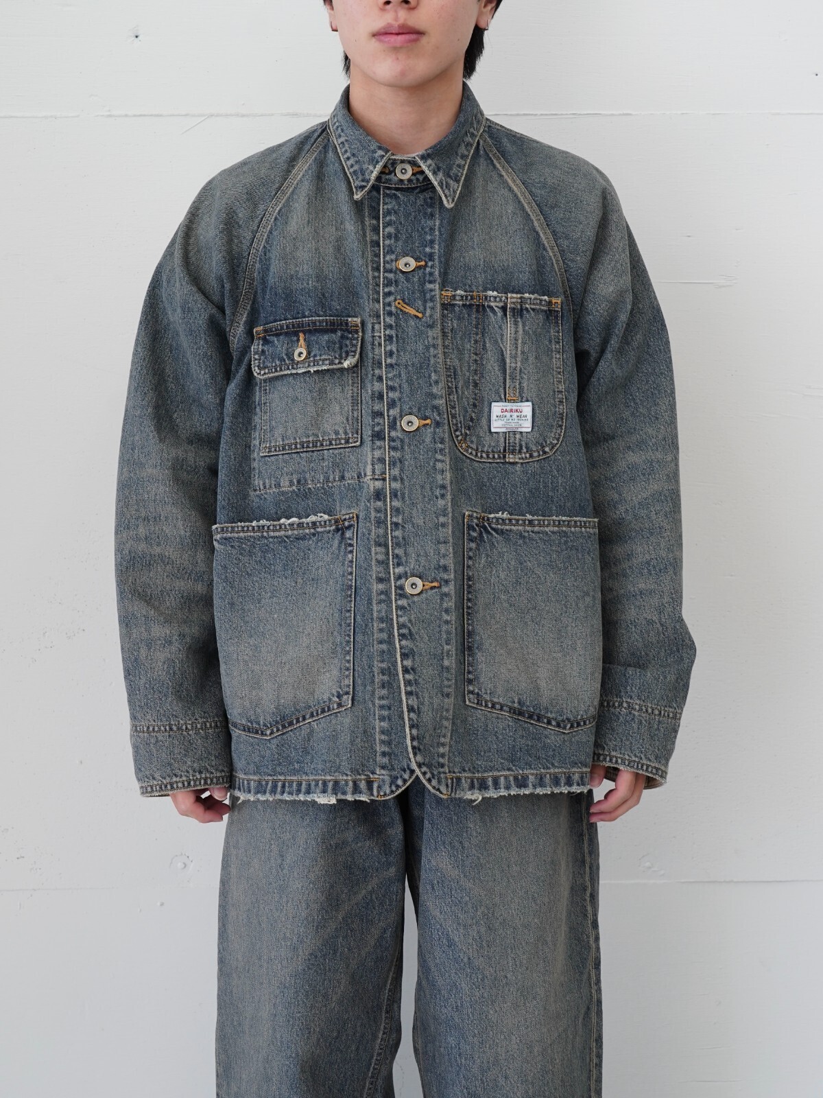 ヴィンテージウォッシュ Dスリーブカバーオール - ダイリク メンズ