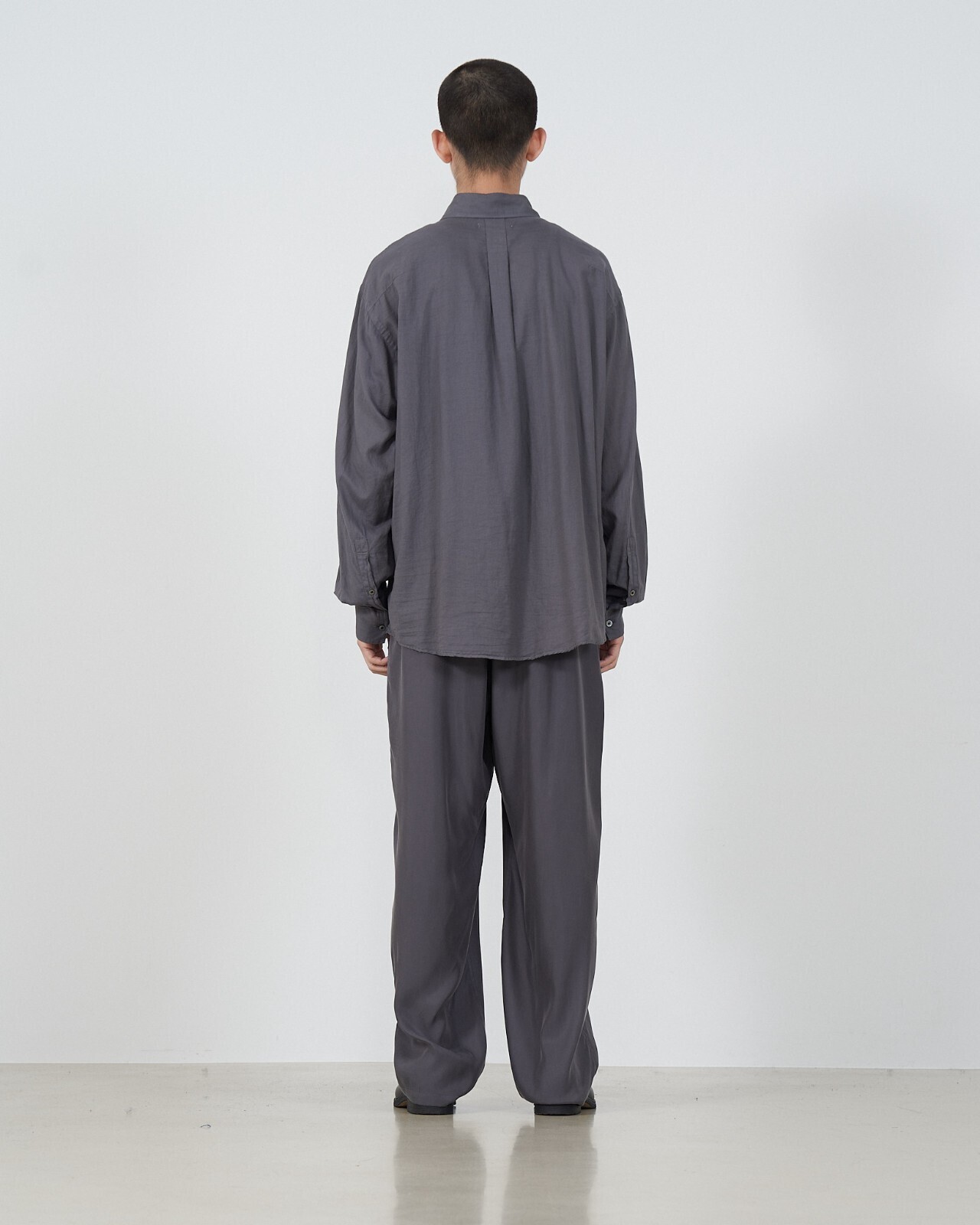 GARMENT DYED COTTON SILK TWILL SHIRT - YOKE WOMENS & MENS