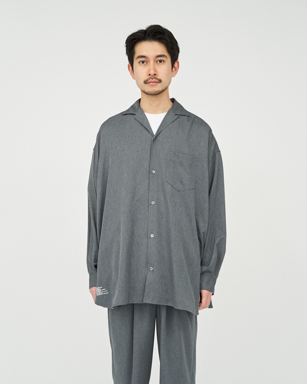 クールファイバーオープンカラーシャツ(長袖) - フレッシュサービス