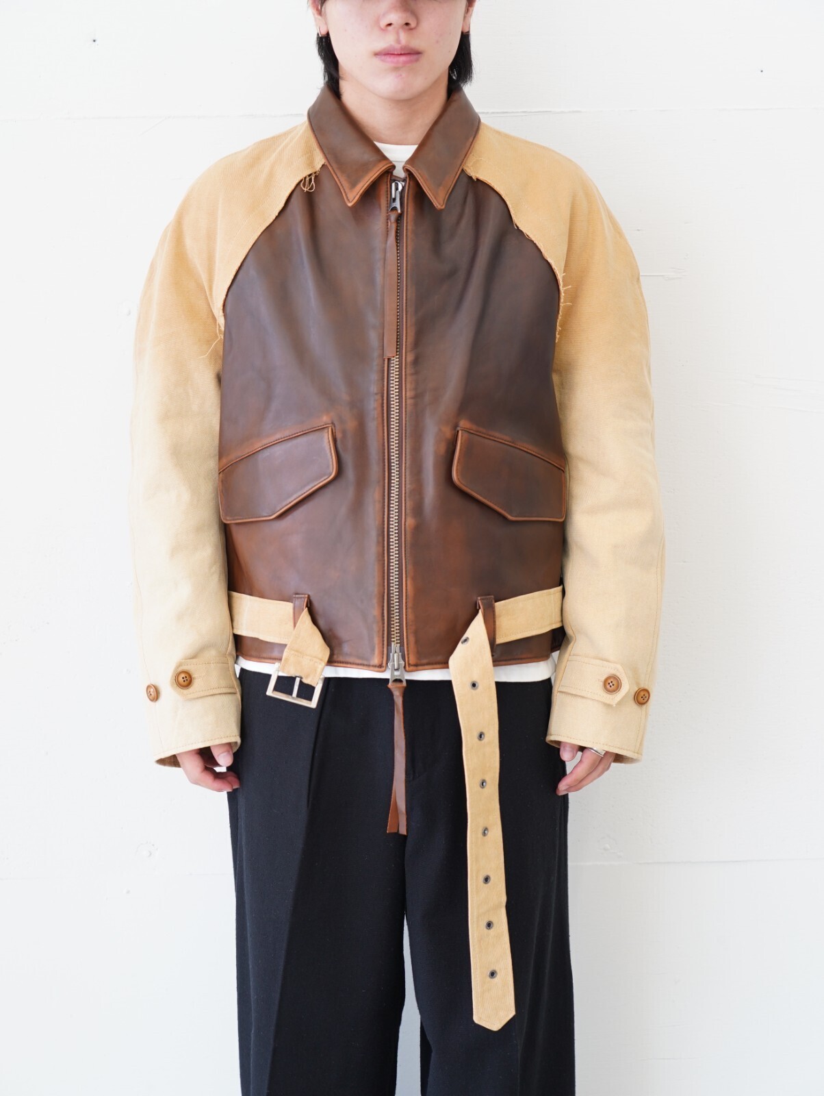 ヴィンテージエフェクトレザージャケット - コッキ レディース