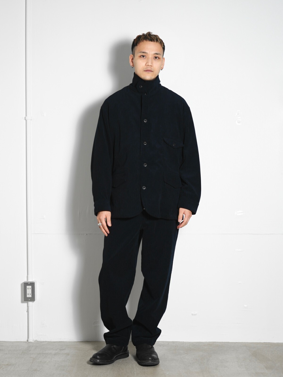 ソロテックスコーデュロイテーパードトラウザーズ - フレッシュ