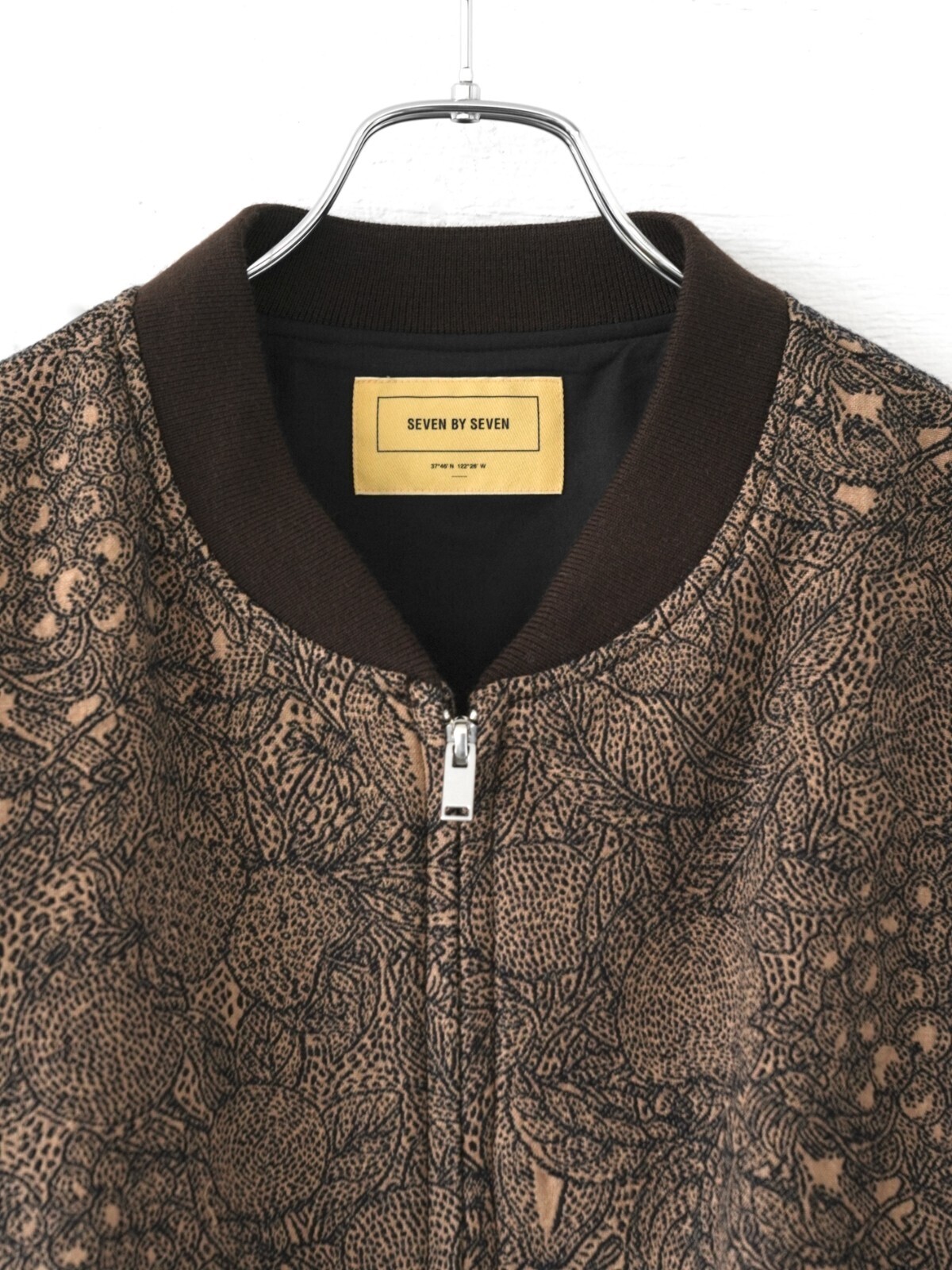 刺し子ジャカードブルゾン -フルーツパターン- - セブンバイセブン