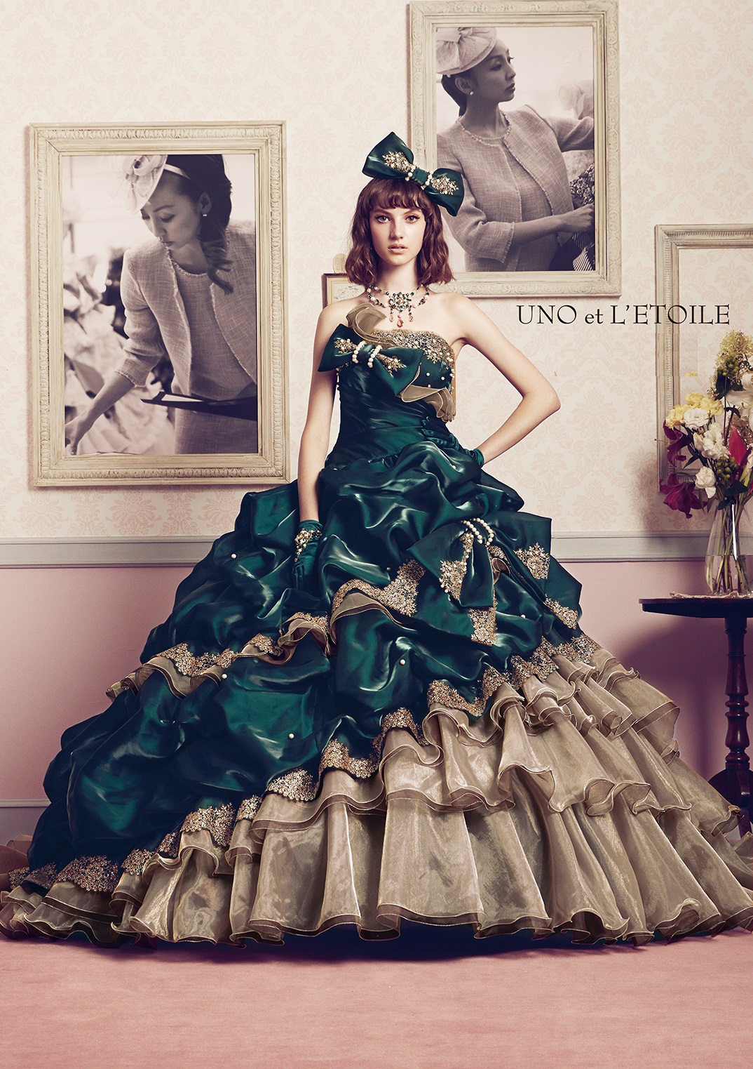 UNO et L'ETOILE カラードレス グリ－ン｜愛ロイヤルウエディング