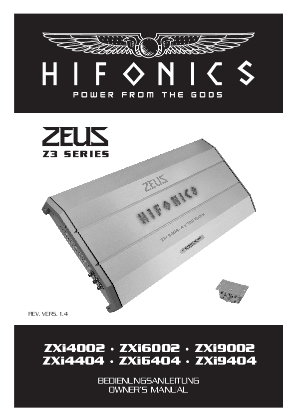 Hifonics ZXi-9404 | Amplificatori - 4 canali