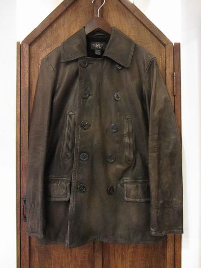 RRL等の通販サイト【RHYTHM】RRL(ダブルアールエル) LEATHER P-COAT