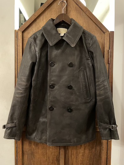 RRL等の通販サイト【RHYTHM】RRL(ダブルアールエル) LEATHER P-COAT