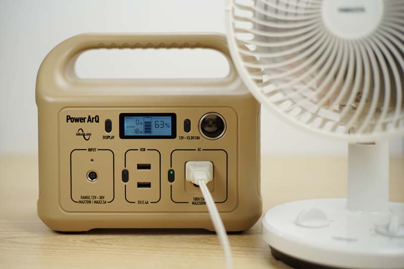 ポータブル電源 SmartTap PowerArQ miniの紹介 | リッツキャンパー