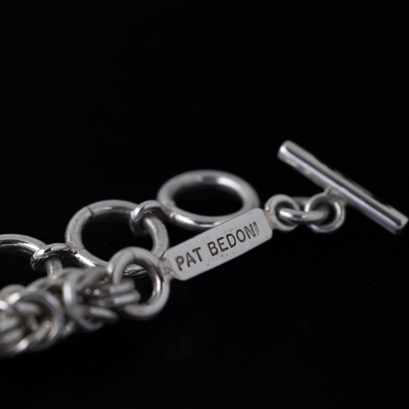 ナバホ族 Pat Bedonie シルバー チェーン ブレスレット【送料無料】
