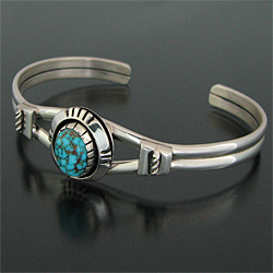 ナバホ族 Delbert Vandever キングマン バングル 【送料無料】