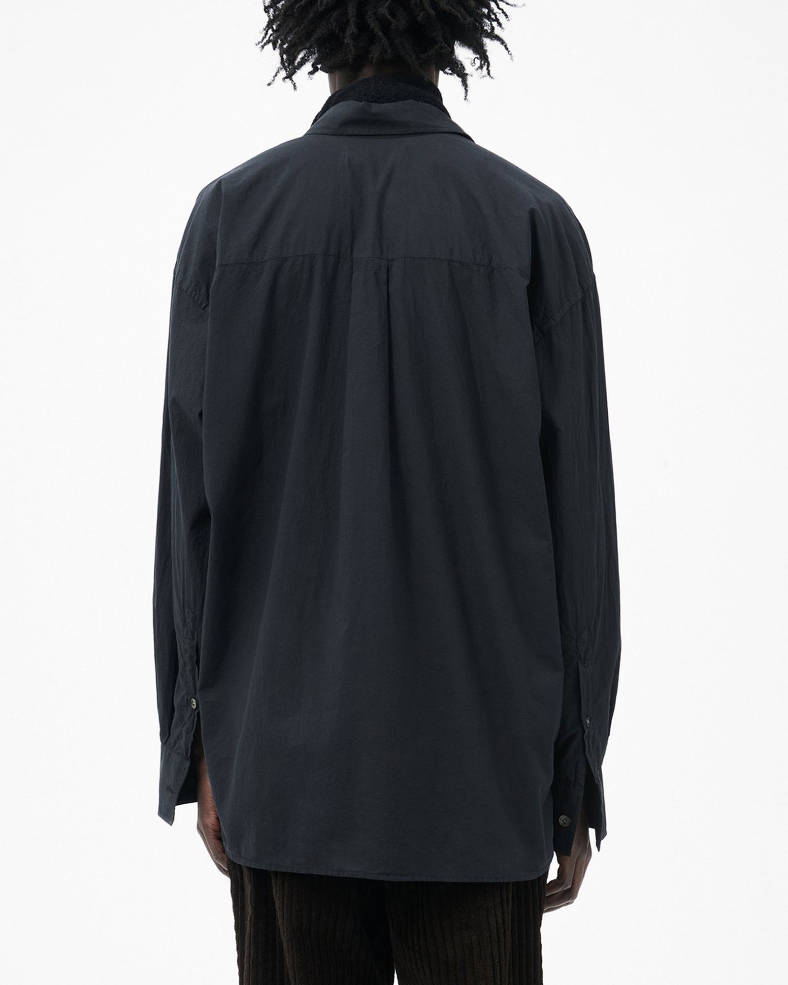 OUR LEGACY - 【Last1 Size44】 BORROWED BD SHIRT Black Voile | River