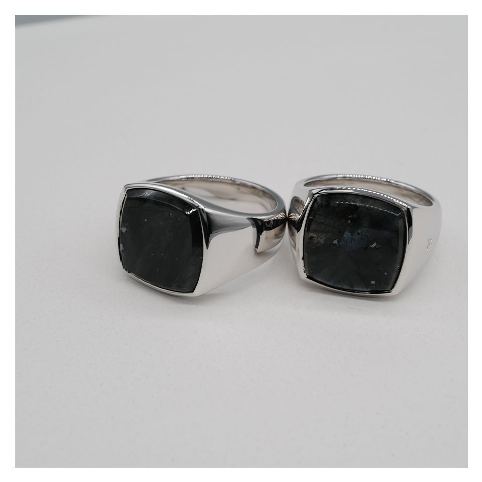 TOMWOOD - Cushion Black Larvikite M (クッション ブラック