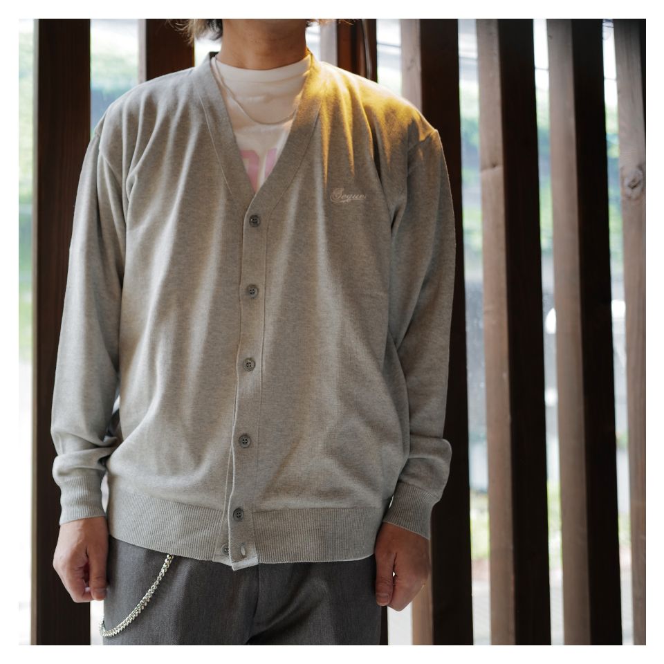 SEQUEL - 【Last1点 XL】 SQ-24SS-KN-02 KNIT CARDIGAN GRAY | River