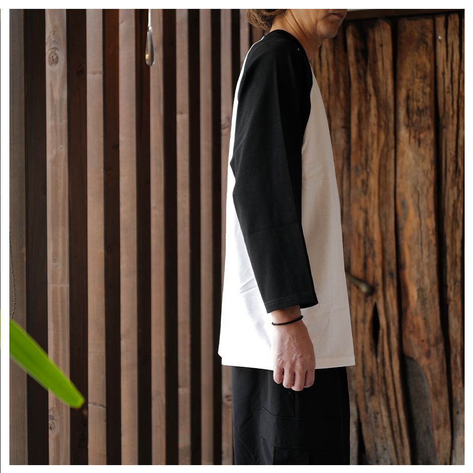 GOD SELECTION XXX - GX-A25-RT-01 RAGLAN SLEEVE T-SHIRT WHITE | River