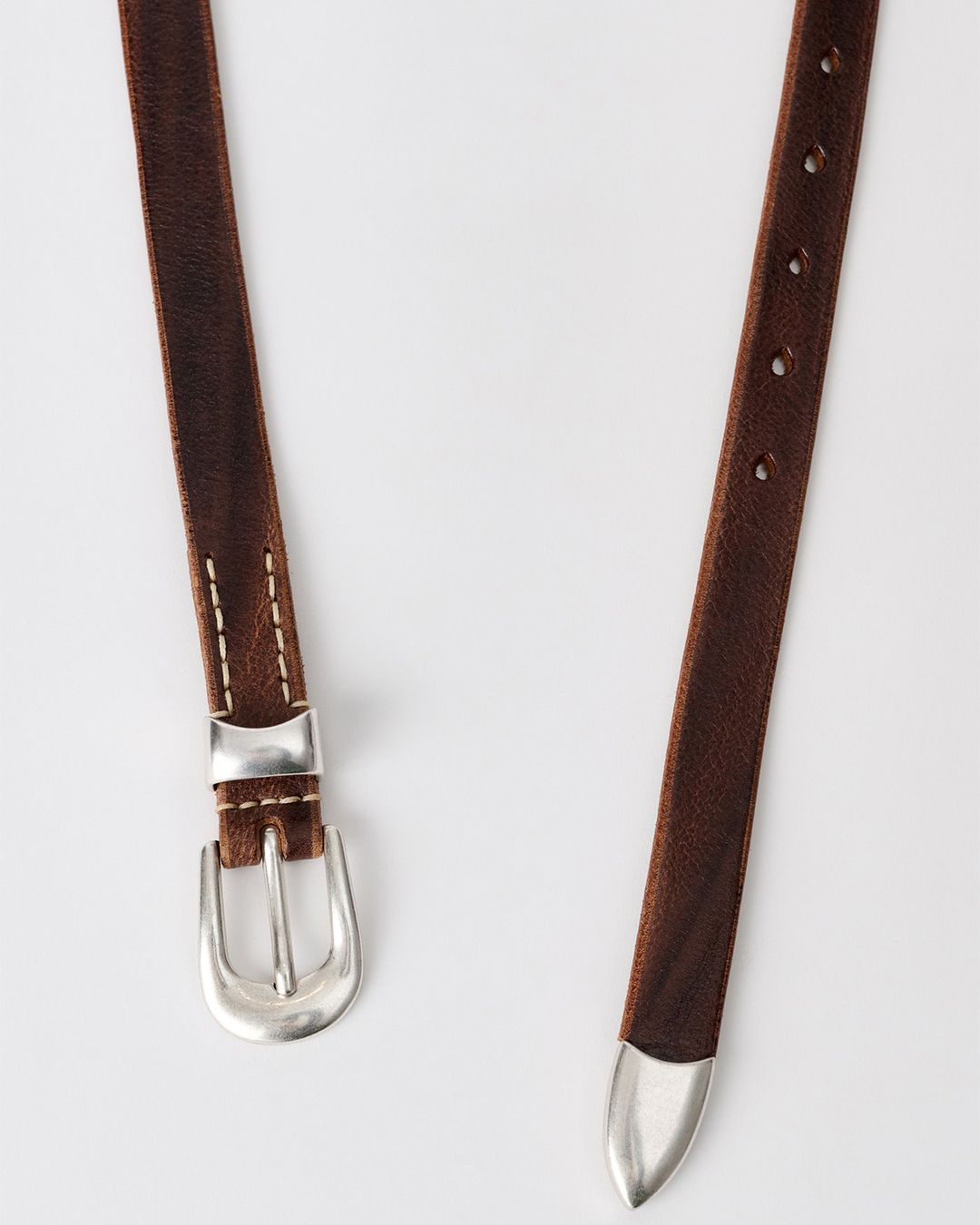 OUR LEGACY - 2 CM BELT Brown Lethe | River