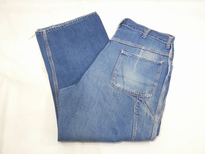 60s JC Penney BIG MAC DENIM PAINTER WORK PANTS - RICUR