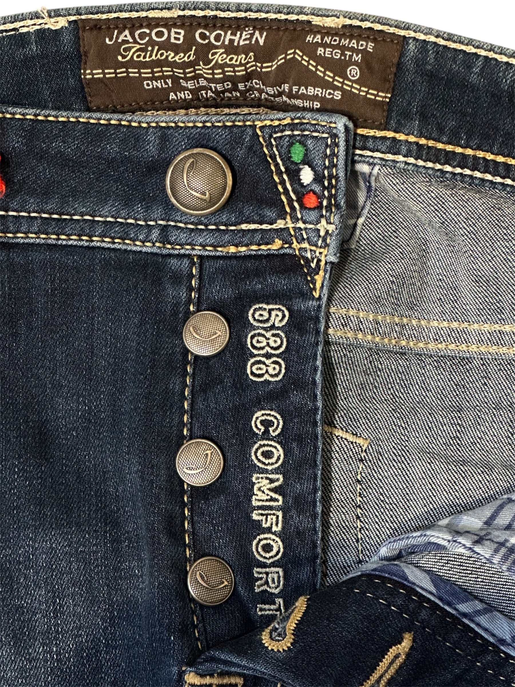 Jacob Cohen 688 Comfort Classic Pocket Cotton Jeans – Riflessi