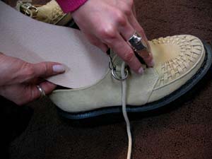 ジョージコックス3588ベージュスエード ベージュインターレース／ROCK