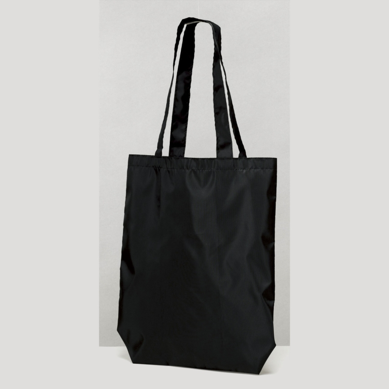 プレント／ポケットインエコバッグ（ブラック） | 販促品・ノベルティ