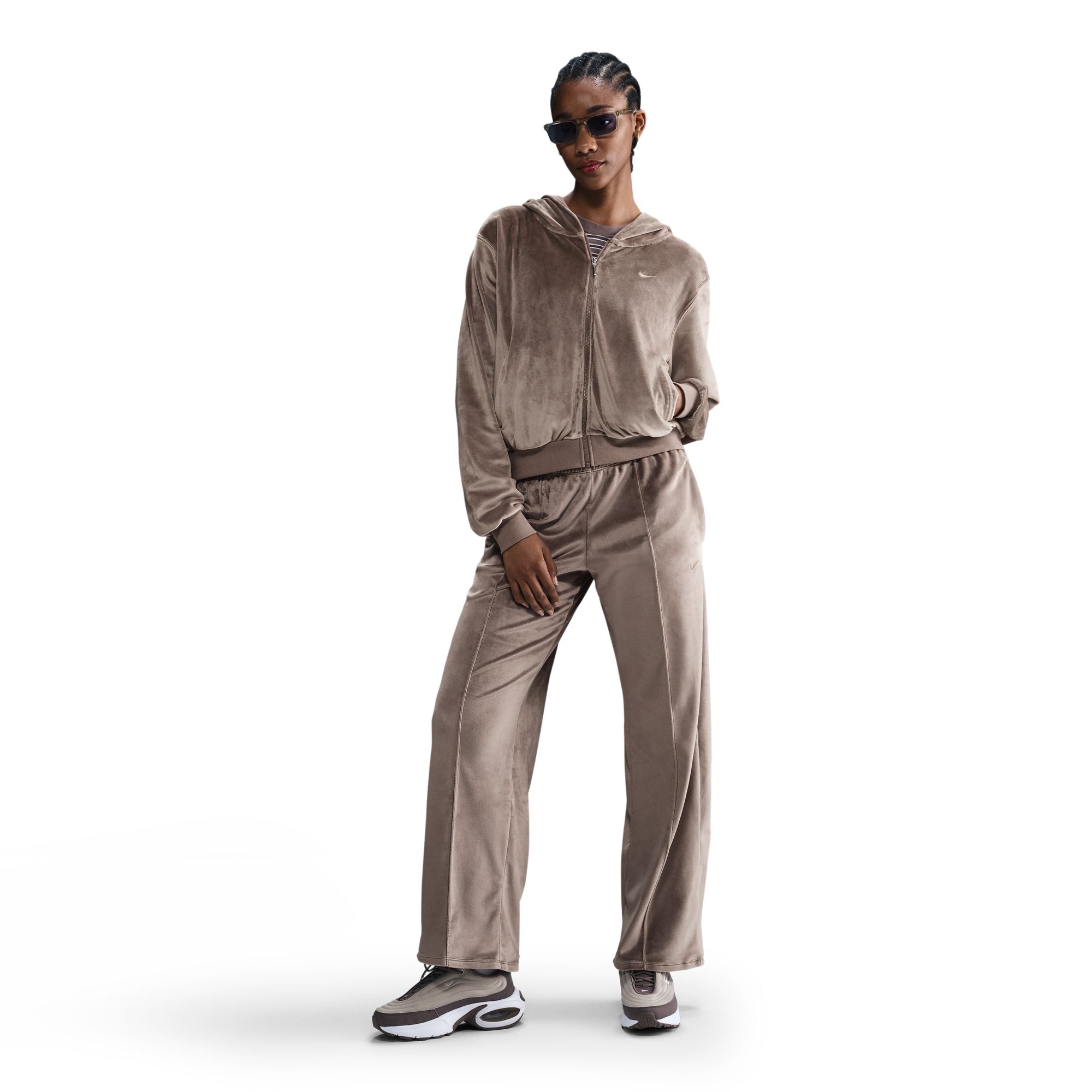 Chill Knit Loose Velour Full-Zip Hoodie – WOODstack