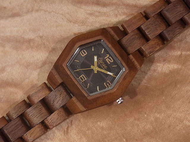 TENSE HAWAII木製クオーツ腕時計 カナダメイド稼働品 カナディアン