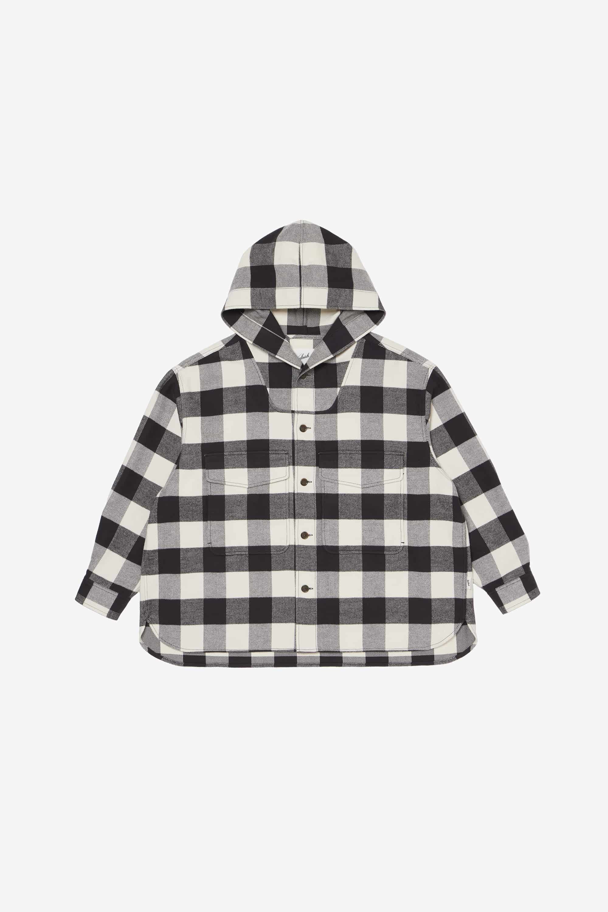 OUTLET SALE】バッファロー チェック フーディー シャツ｜WOOLRICH