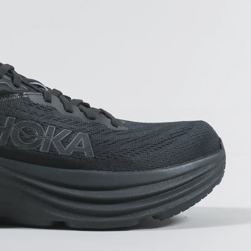 HOKA ONE ONE Mens Bondi 8 Running Shoes Black