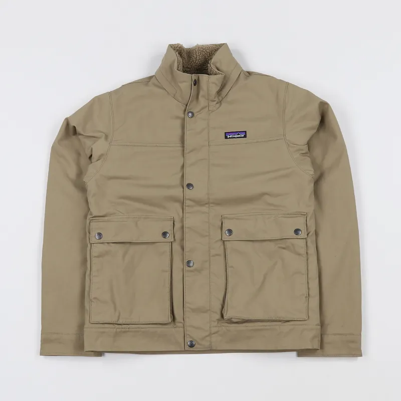 Patagonia Maple Winter Pile Grove Canvas Jacket Mojave Khaki