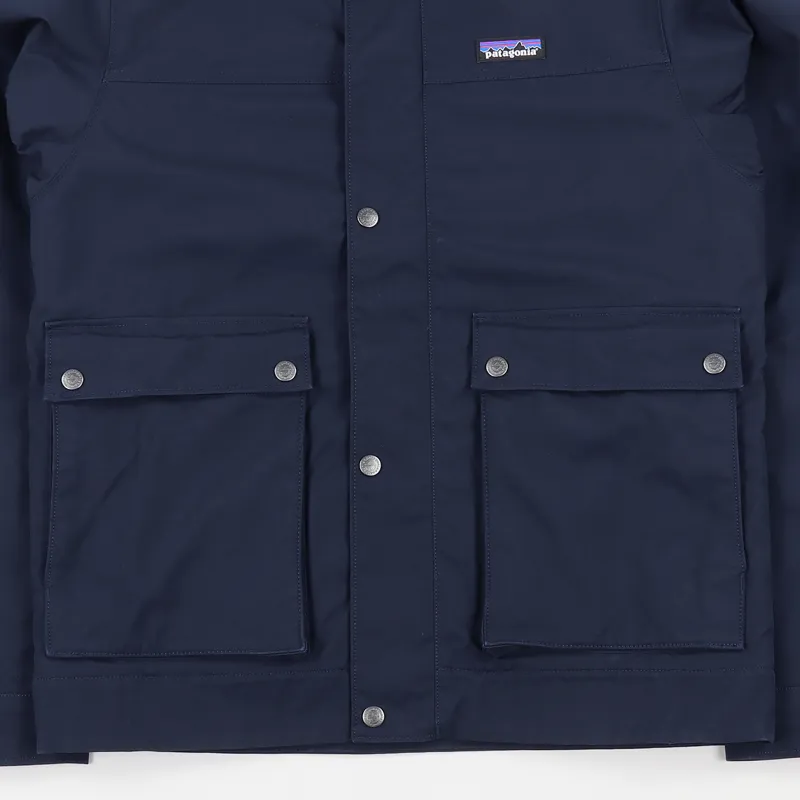 Patagonia Winter Pile Lined Maple Grove Canvas Jacket Navy