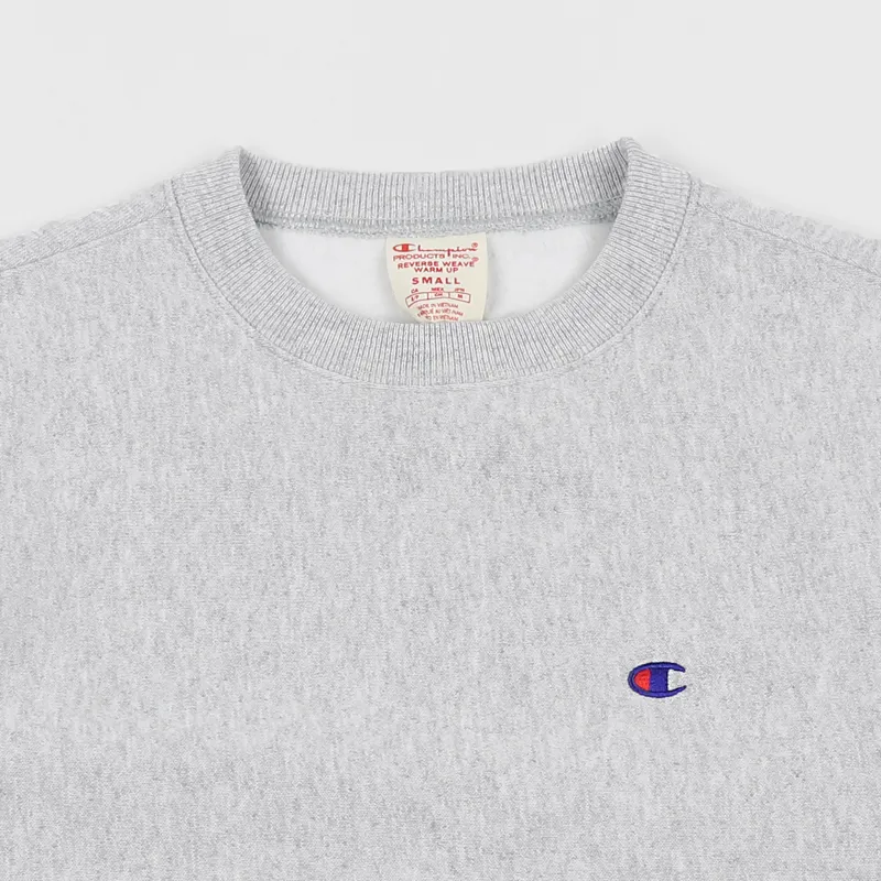 Brushed back fleece reverse weave jumper from Champion Grey