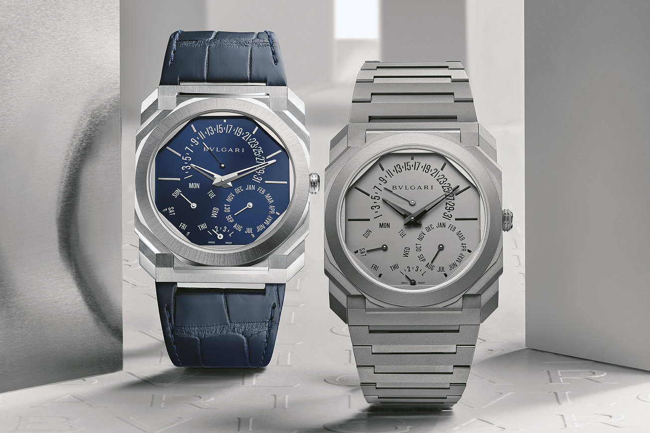ブルガリ、極薄の機械式時計「オクト フィニッシモ」に永久カレンダー
