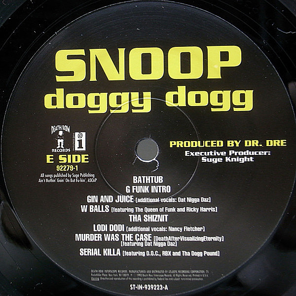 SNOOP DOGGY DOGG / SNOOP DOGG / Doggystyle (LP) / Death Row