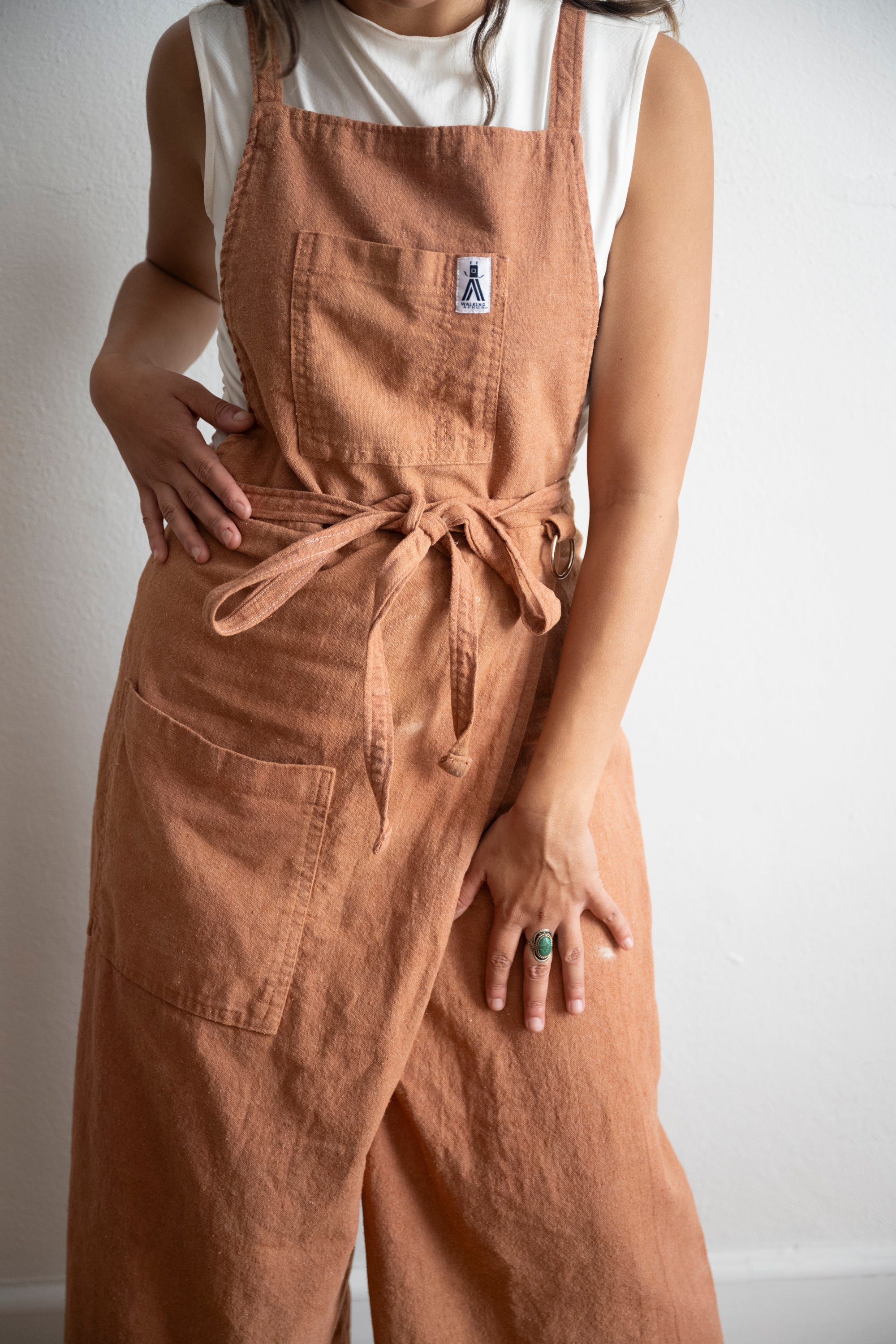 Split Leg Pottery Apron Chartreuse | Apron for Potters & Makers